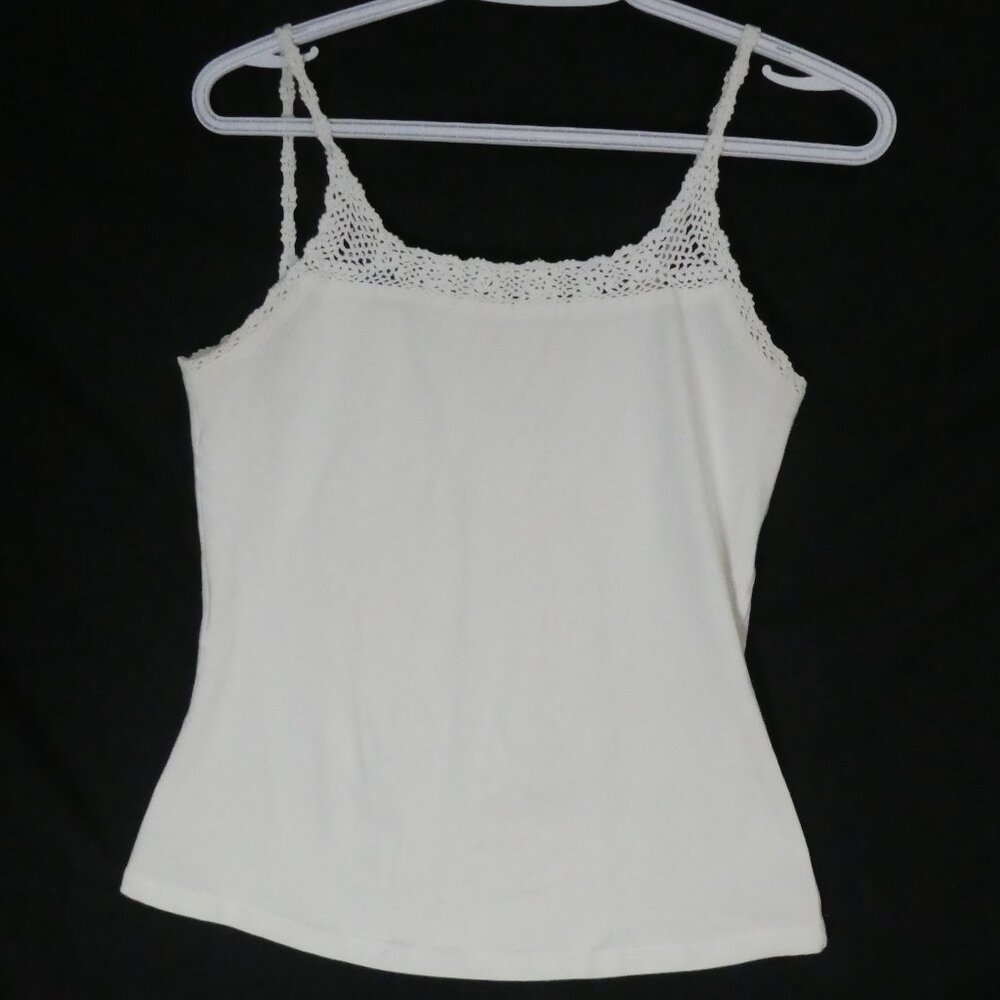 Jacob Cream Crochet-Trim Camisole